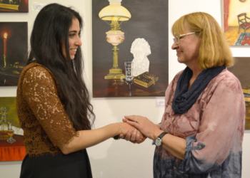 Stillleben und Menschen im Haus der Wissenschaft