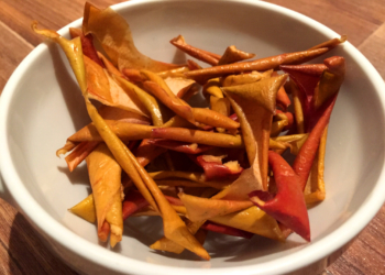 Experiment Fastenzeit: Chips aus Apfelschalen