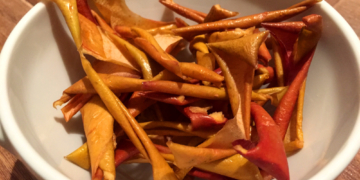 Experiment Fastenzeit: Chips aus Apfelschalen