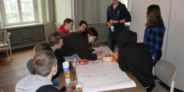 Ratzeburger und Möllner Jugendbeiräte plakatieren mit