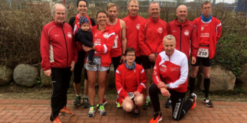 Möllner SV Laufgruppe bei den Landesmeisterschaften über 10 km in Altenholz