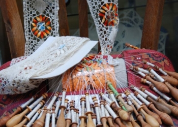 Alte Handarbeitstechniken im Museum ‚vergessene Arbeit‘