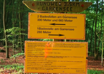 Baden im Garrensee nur an ausgewiesenen Badestellen erlaubt