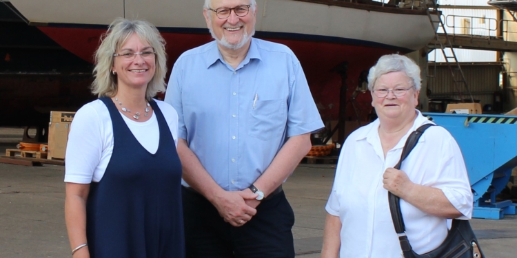 SPD-Landtagsabgeordnete Wagner-Bockey besichtigt die Hitzler Werft