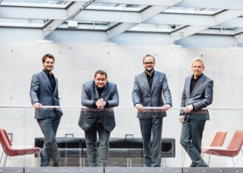 Preisgekröntes Gesangsensemble ‚Quartonal‘ singt in der St-Nicolai-Kirche.