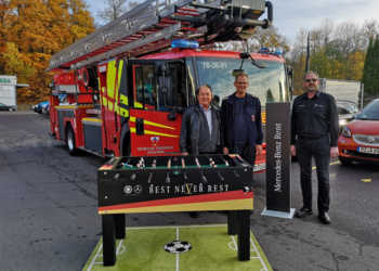Neuer Tischkicker für die Freiwillige Feuerwehr Ratzeburg