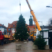 Weihnachtsbaum auf dem Ratzeburger Marktplatz kündigt von der nahen Adventszeit