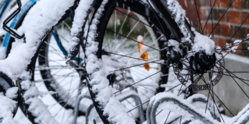 Vorsicht Rutschgefahr – Radfahren trotz Eis und Schnee