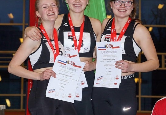 Gold-, Silber- und Bronzemedaillen bei den Leichtathletikhallenmeisterschaften