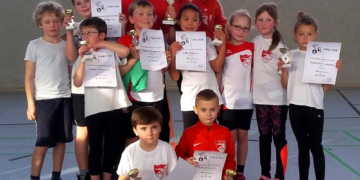 Kleine Leichtathleten vom Krummesser SV ganz groß