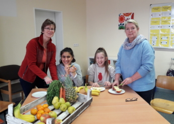 Obstspende für die Kinder der Möllner Gemeinschaftsschule