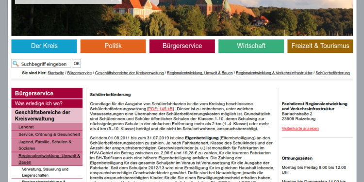 Schülerfahrkarten jetzt online beantragen