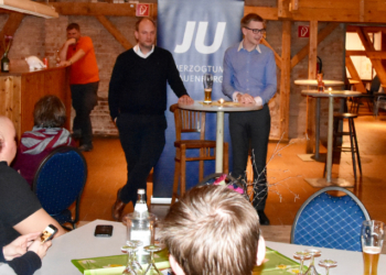 Niclas Herbst bei der Jungen Union auf dem Kornboden