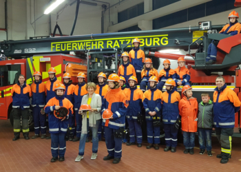 Neue Schutzhelme für die Jugendfeuerwehr