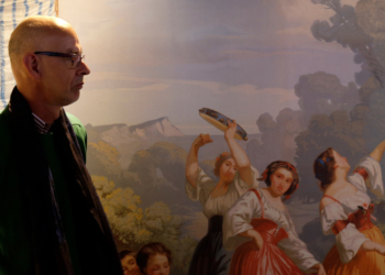 Kunstgespräch über Farben und Handwerk