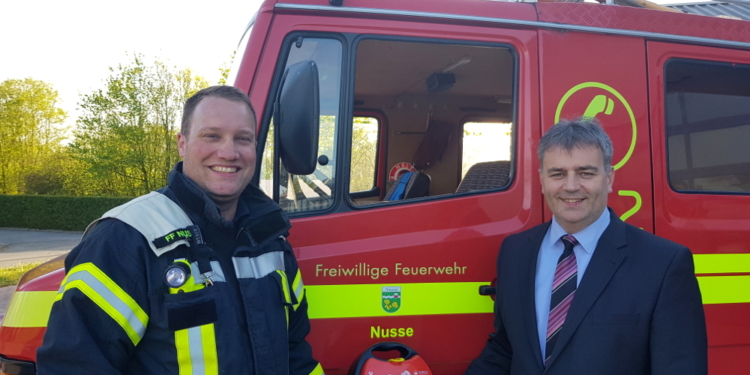 Zweiter Defi für die Feuerwehr Nusse