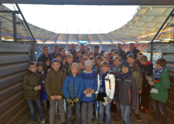 JSG Elmenhorst/Möhnsen zu Besuch beim HSV mit dem Hamburger Weg