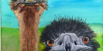 Monika Zweiniger bringt ‚Lebensfreude‘ ins Foyer des Ratzeburger Kreishauses