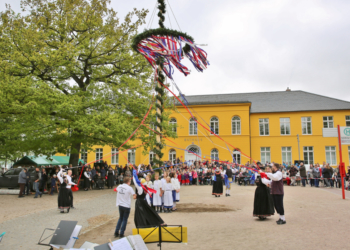 Ratzeburger Maibaum steht!