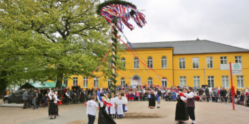 Ratzeburger Maibaum steht!