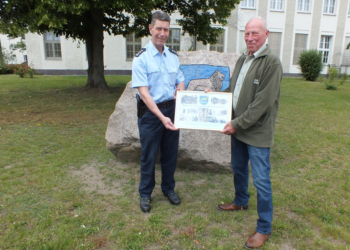 Die Bundespolizeiabteilung Ratzeburg ehrt Heino Wulf