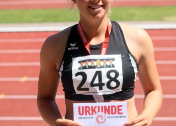 Norddeutsche Leichtathletikmeisterschaften: Jennifer Albert holt Silber im Speerwerfen der WJ U20