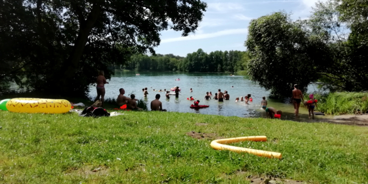 Flucht ins kühle Nass