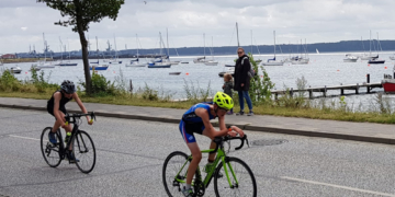 Paul Grindel auch beim 7. Ostseetriathlon auf Goldkurs