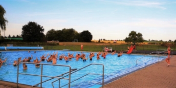 Wassergymnastik im Freibad Steinhorst