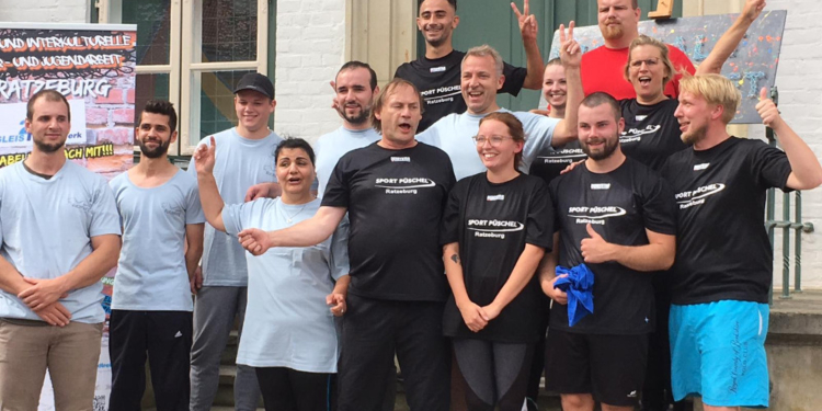 Bunte Vielfalt auf dem Marktplatz beim Marktsoccerturnier 2019