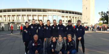 Medaille für die LG beim 50. Jubiläum von ‚Jugend trainiert für Olympia‘