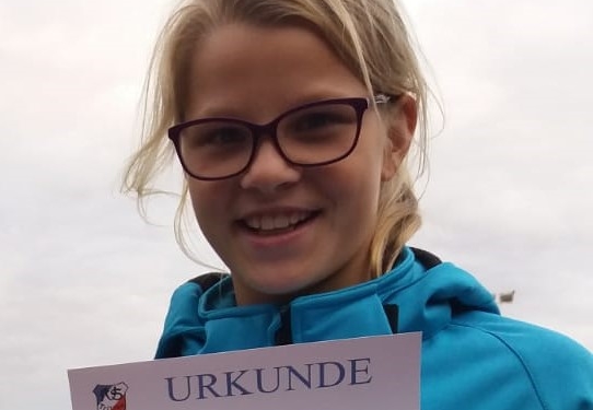 Sophia Linke von der LG Schönberg-W-S-K mit neuem Kreisrekord