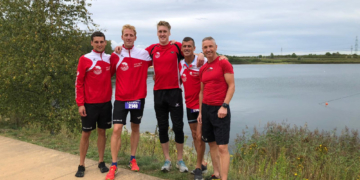 Paul Grindel siegt in der Schüler A, das Triteam Alte Salzstraße finisht in der Landesliga auf Platz 18