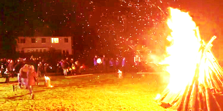 Laternenumzug in Mustin