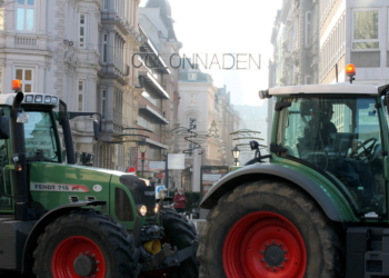 Lessing mit den Bauern auf dem Gänsemarkt