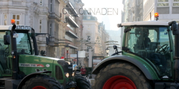 Lessing mit den Bauern auf dem Gänsemarkt