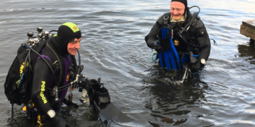 Weihnachtsfeier im See