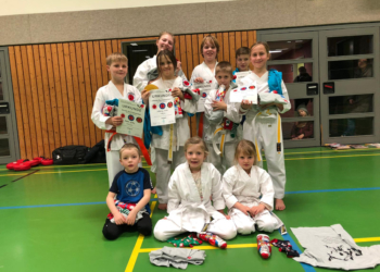 RSV-Karate: Guter Start ins neue Jahr mit Sportabzeichen, Pokalen und neuen Gürteln