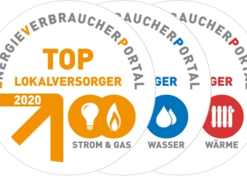 Toplokalversorger 2020 – Auszeichnung für Vereinigte Stadtwerke
