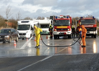 LKW verliert Substrat