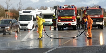 LKW verliert Substrat