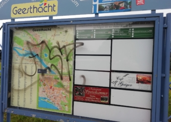 CDU Geesthacht: Erneuerung der Firmenwegweiser und Informationstafeln