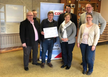 Gute Stimmung und Spende für die SSG Horst Brunsmark