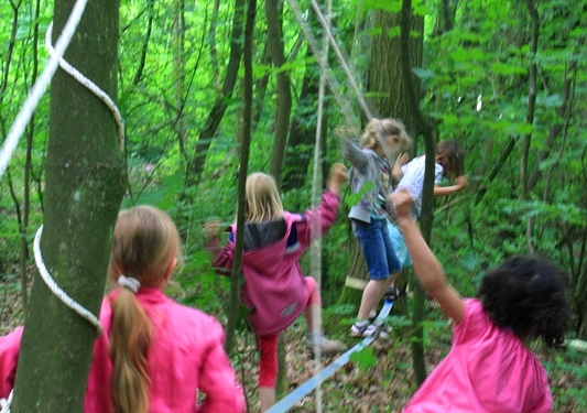 Auf das Seil gekommen!