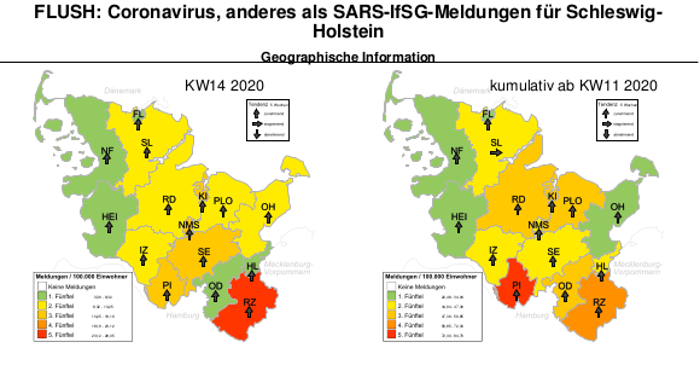 Gemeldete Covid19-Fälle, Stand 3. April
