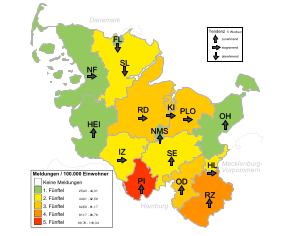 Gemeldete Covid19-Fälle, Stand 8. April