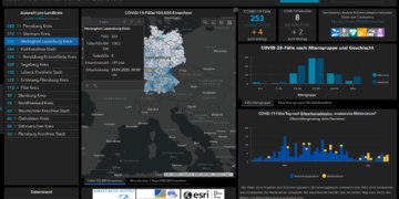 Gemeldete Covid19-Fälle, Stand 24. April
