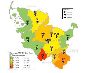 Gemeldete Covid19-Fälle, Stand 5. April