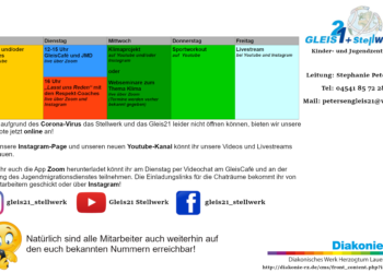 Erreichbarkeit und aktuelles Onlineangebot Gleis21 und Stellwerk