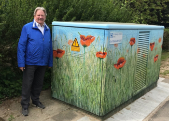 Verschönerungsaktion in Kuddewörde – Künstler verziert Ortsnetzstationen von SH Netz